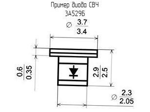 Диод низковольтный 3А529Б фото 2