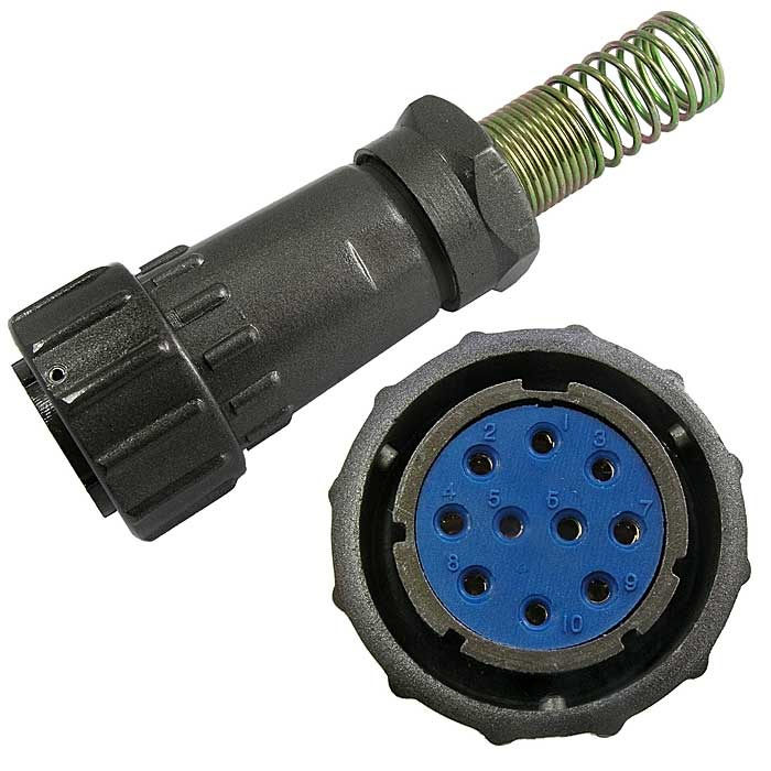 Разъём быстроразъёмный Ruichi FQ24-10pin TK-12, 10-ти контактный фото 1