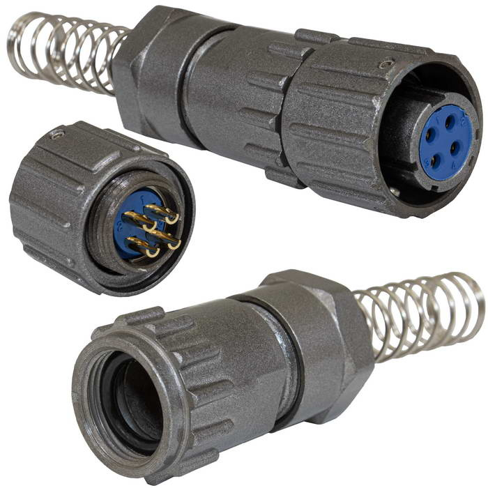 Разъём быстроразъёмный RUICHI FQ14-4pin TK-8 4-х контактный фото 1