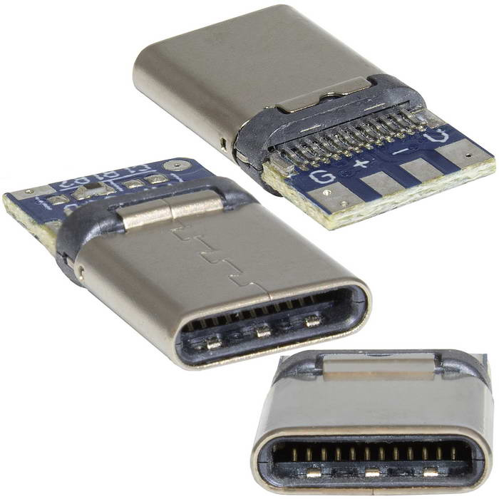 Разъём USB RUICHI USB3.1 TYPE-C 24PF-030, 24 контакта фото 1