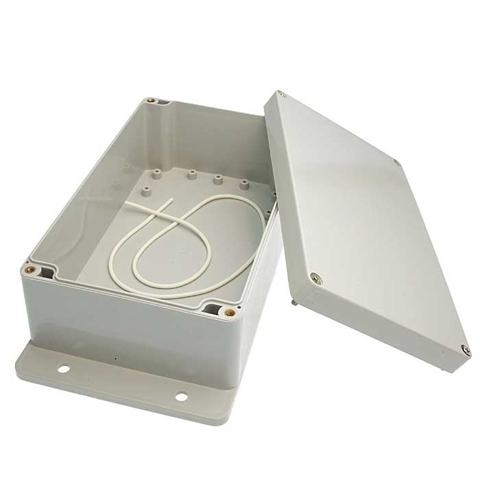 Корпус для РЭА пластиковый пылевлагонепроницаемый с фланцами ZTM-ELECTRO Z373MF, IP65, 200x120x75 мм фото 1