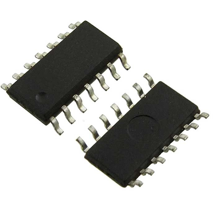 SN74HC4066DR, Четырехканальный аналоговый мультиплексор/демультиплексор Texas  Instruments, корпус SOIC-14 фото 1