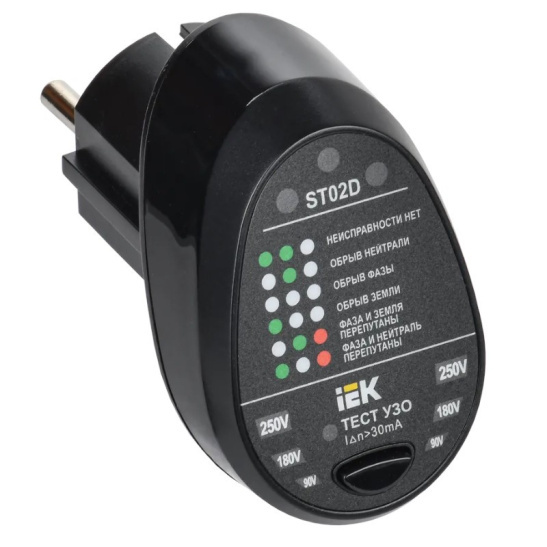 Тестер розеток ARMA2L 5  ST02D IEK (A2L5-ST14-02) фото 1