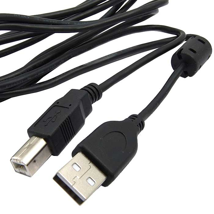 Компьютерный шнур RUICHI USB-A(m)-USB-B(m) 1.8 м, F фото 1