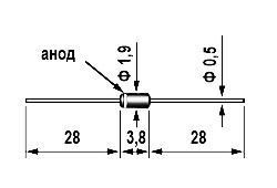 Диод низковольтный КД205Б фото 2