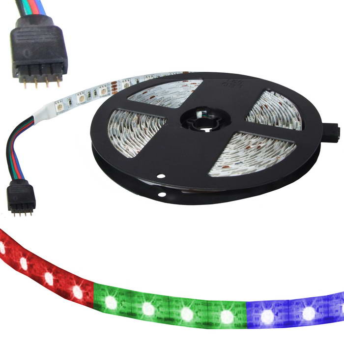 Светодиодная лента RUICHI, 5050, 300 LED, IP33, 12 В, RGB, катушка 5 м (цены указаны за 1 м) фото 1