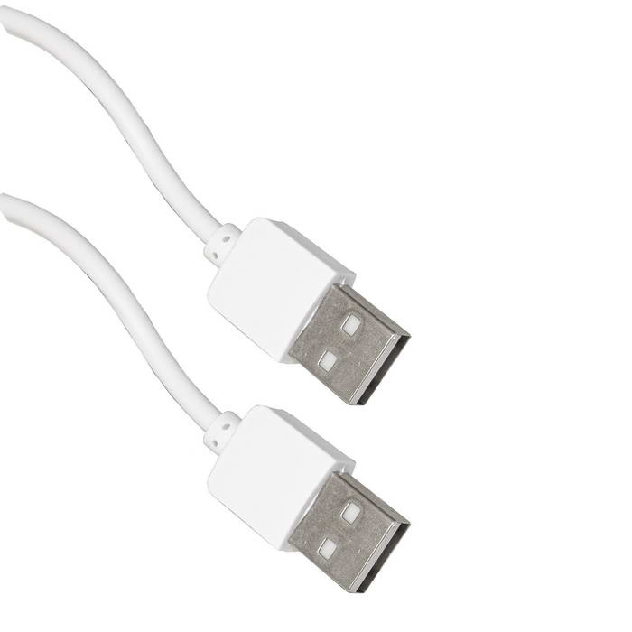 Компьютерный шнур RUICHI USB 2.0 A(m)-USB A(m), 1.8 м, белый фото 1
