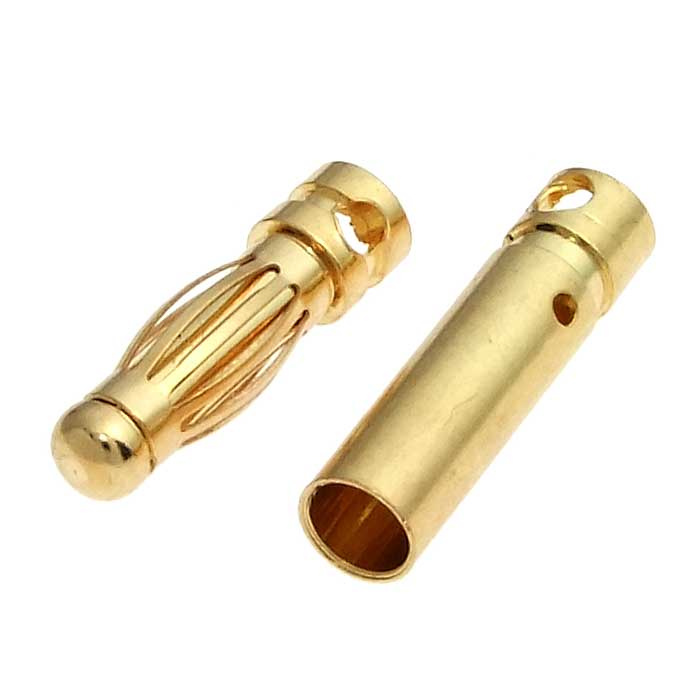 Разъём для RC моделей RUICHI Plug 3.0 M+F, металл фото 1