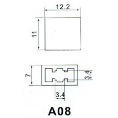 Колпачки для кнопок A08 Black фото 2