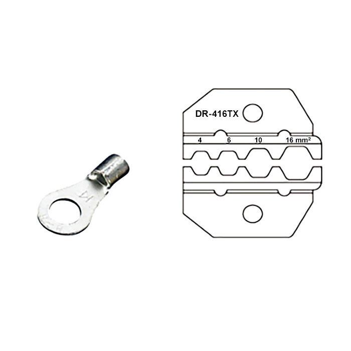 Кримпер для обжима кабельных наконечников FASEN DR-416TX фото 2