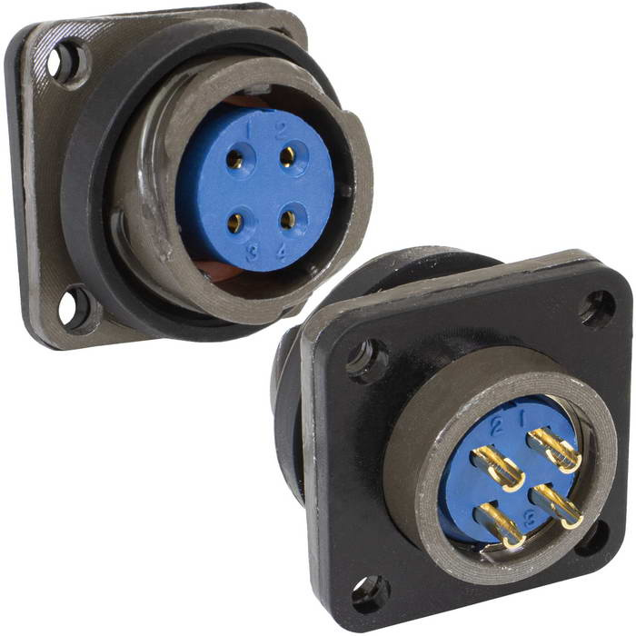 Разъём быстроразъёмный RUICHI FQ18-4pin ZK, 4-х контактный фото 1