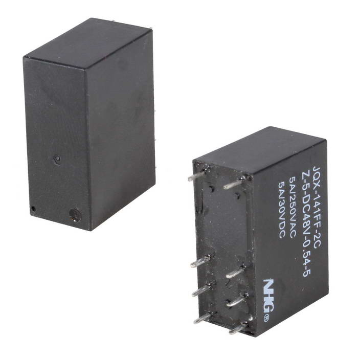 Электромагнитные реле JQX-141FF-2C-Z-5A-48VDC-0.54 фото 1