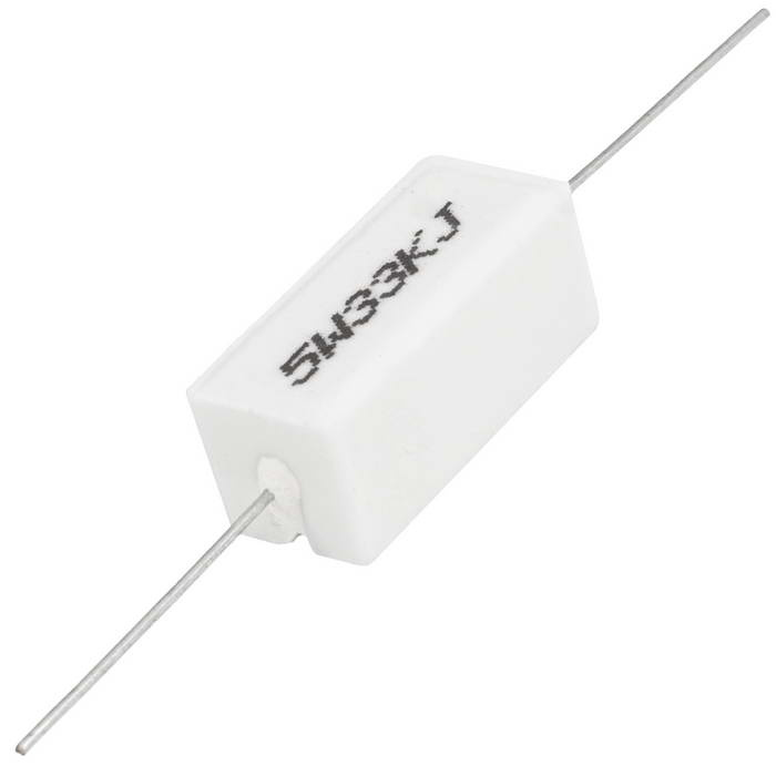 Мощный постоянный резистор RUICHI RX27-1 33 кОм 5W 5% / SQP5, керамо-цементный   корпус фото 1