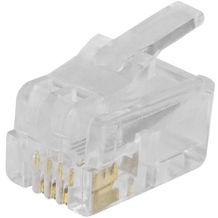 Разъём RJ RUICHI RJ11 (TP-4P4C), 1 гнездо фото 1