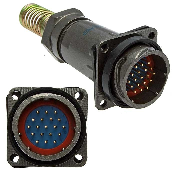 Разъём быстроразъёмный RUICHI FQ24-19pin ZPJ-12, 19-ти контактный фото 1