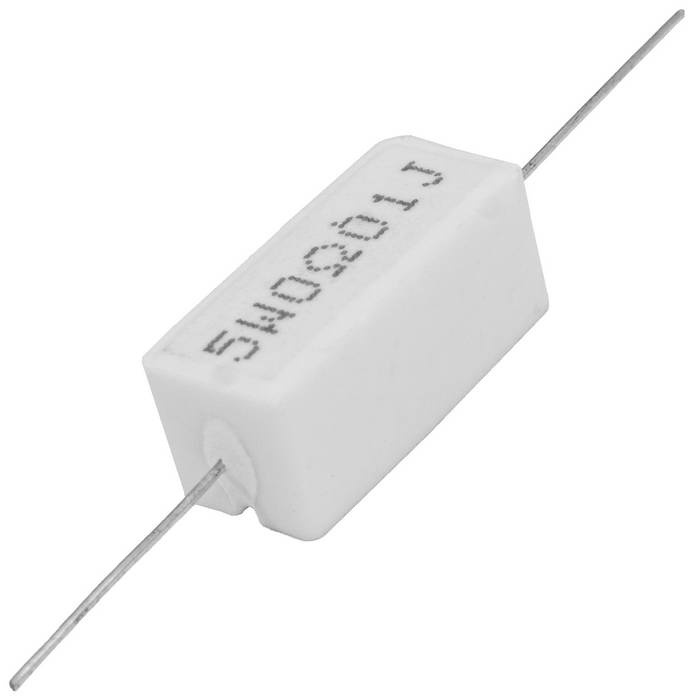 Мощный постоянный резистор RUICHI RX27-1 0.01 Ом 5W 5% / SQP5, керамо-цементный  корпус фото 1