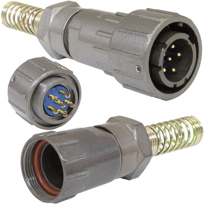 Разъём быстроразъёмный Ruichi FQ18-6pin TJ-8, 6-ти контактный фото 1
