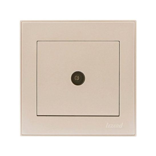 Розетка RAIN 703-0303-130 ТВ оконечная крем с/у РЭЙН Lezard фото 1