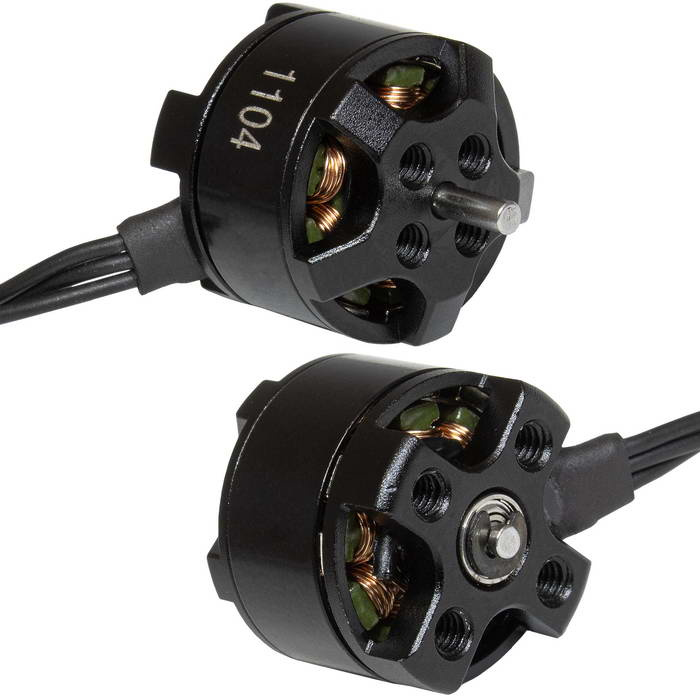 Электродвигатель бесщеточный RUICHI 1104 6500-RH, 6500 kV, диаметр вала 1.5 мм, аккумулятор LiPo 1-3S, цвет черный фото 1