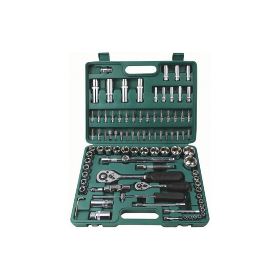 Набор инструмента автомобильный 94 шт. CrV 1/2"+1/4" FIT 65214 фото 2