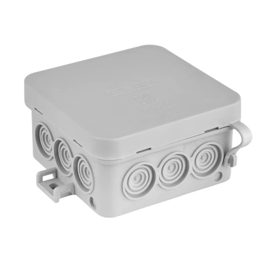 Коробка монтажная КМ-292 серая 75*75*40мм IP54 Светоприбор фото 1