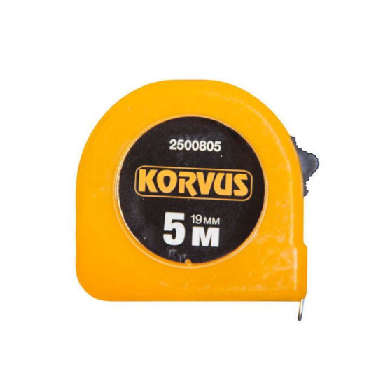 Рулетка 5мх19мм, арт.2500805 Korvus фото 1