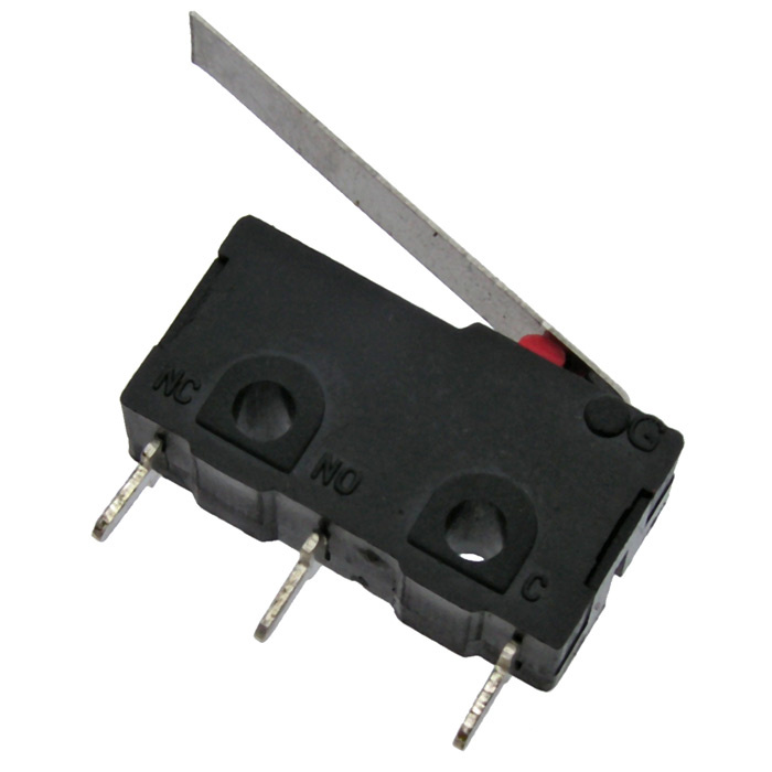 Микропереключатель с рычагом RUICHI SM5-03P, ON-(ON) SPDT 3P, 3 А, 250 В фото 1
