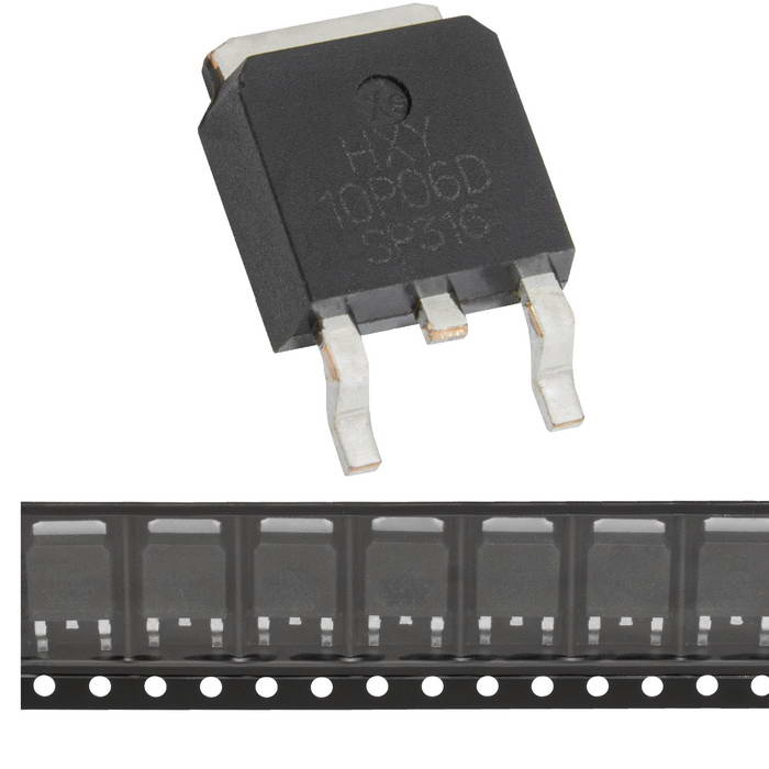 IRFR9024NTRPBF HXY полевой транзистор (MOSFET), P-канал, -60 В, -10 А, 140 Ом, 12.1 нКл, TO-252 (DPAK) фото 1