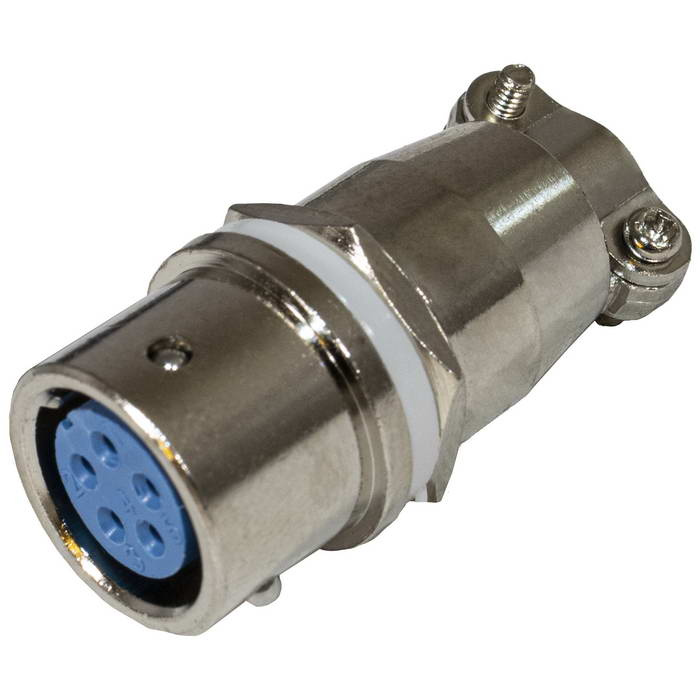 Разъём быстроразъёмный RUICHI XS12-5 (Zn) panel-cable jack, 5-ти контактый фото 1