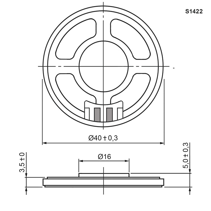 Акустический динамик RUICHI S1422 фото 2