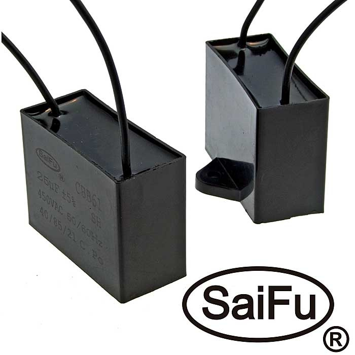 Пусковой конденсатор SAIFU CBB61, 25 мкФ, 450 В фото 1