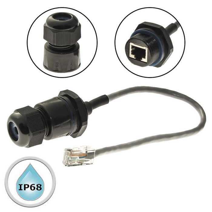 Разъём герметичный SZC RJ45M25L25-5A фото 1
