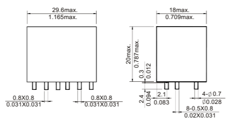 Электромагнитные реле 4117-2-2W-Z-10A-12VDC-1.0 фото 2