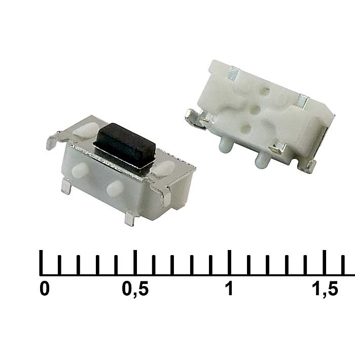 Тактовая кнопка RUICHI IT-1188E, 3.5x7.8x3.5 мм, OFF-(ON), SPST, 50 мА, 12 В, 100 мОм фото 1
