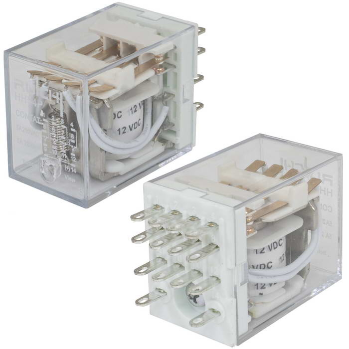 Электромагнитное реле RUICHI 4453(18F)-4 (HH54P) 12VDC 5А, 4C: 4PDT фото 1