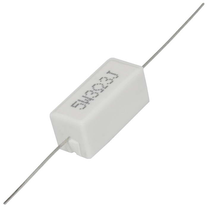 Мощный постоянный резистор RUICHI RX27-1, 3.3 Ом, 5 Вт, 5%, SQP5 фото 1