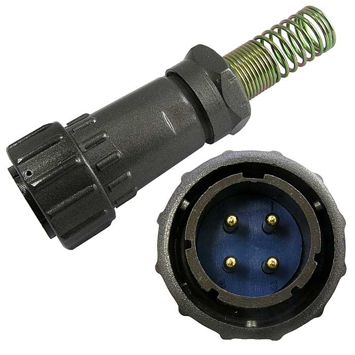 Разъём быстроразъёмный RUICHI FQ24-4pin TJ-12, 4-х контактный фото 1