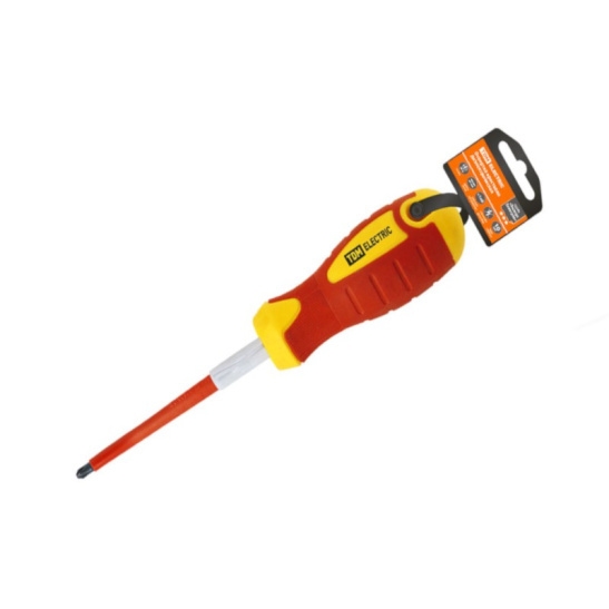 Отвертка диэлектрическая крестовая TDM (SQ1007-0201) РН0х60 фото 1