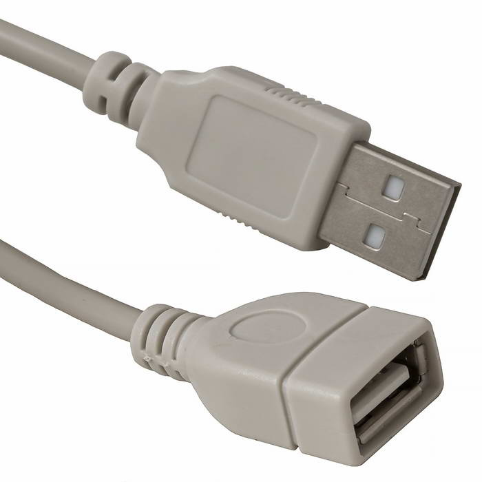 Кабель компьютерный USB соединительный SZC USB-AF-USB-A(m), 1.8 м фото 1