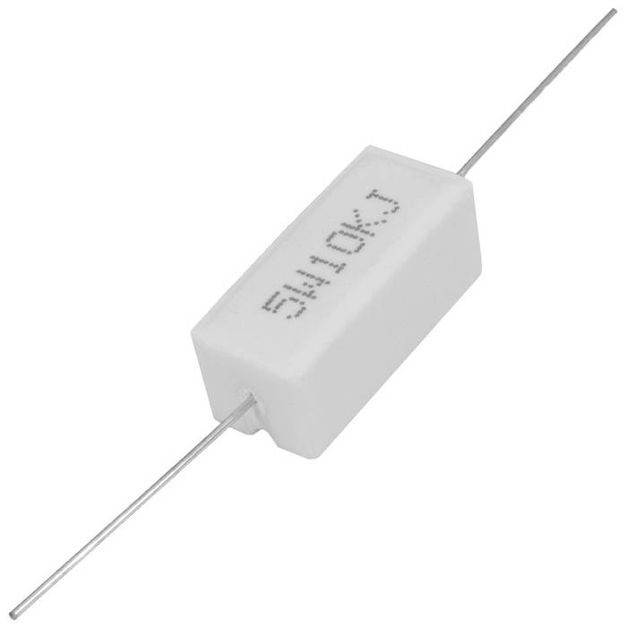 Мощный постоянный резистор RUICHI RX27-1 10 кОм 5W 5% / SQP5, керамо-цементный  корпус фото 1