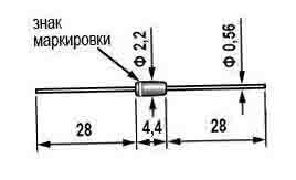 Стабилитрон Д814Г1 (СТЕКЛО) фото 2
