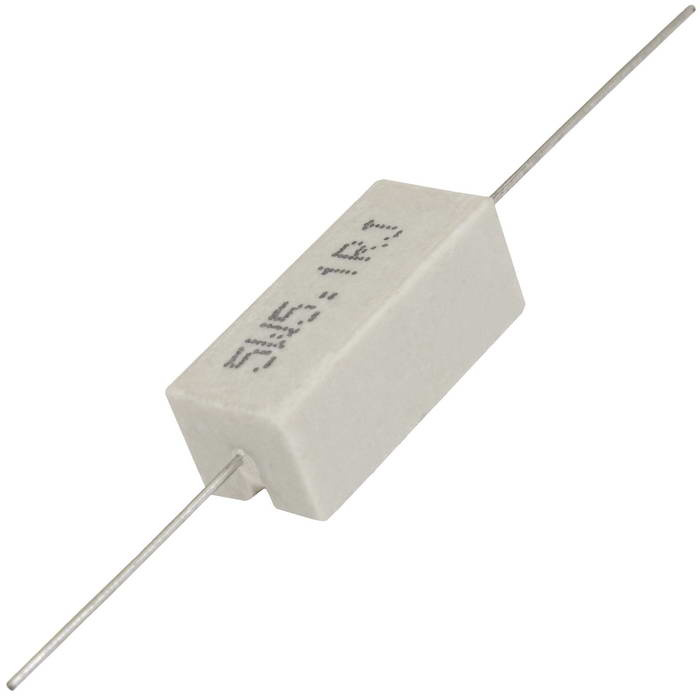 Мощный постоянный резистор RUICHI RX27-1 5.1 Ом 5W 5% / SQP5, керамо-цементный   корпус фото 1