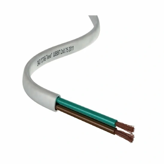 Шнур ШВВП 2x0,5, РЭМЗ, бухта 100 м фото 1