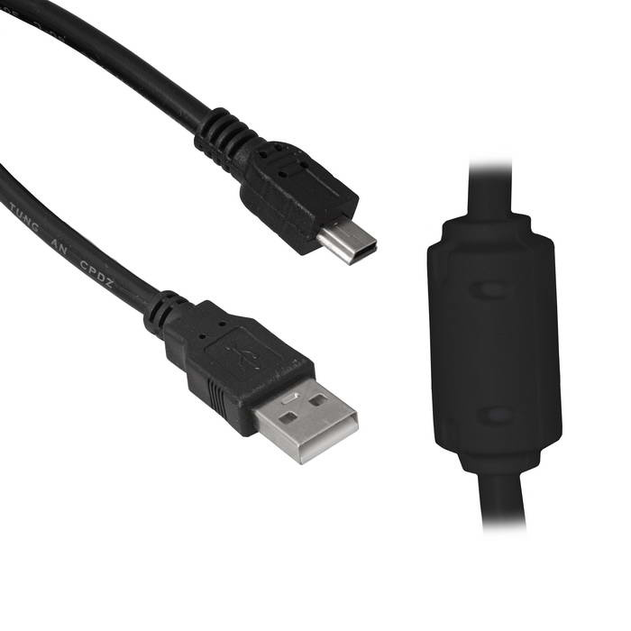Компьютерный шнур RUICHI USB 2.0 A(m)-mini USB B(m), 1.8 м фото 1