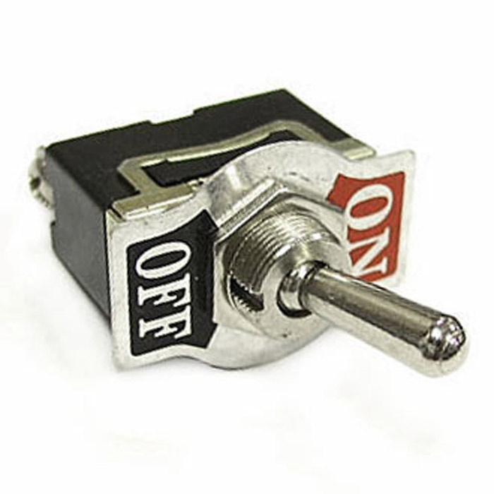 Тумблер двухпозиционный однополюсный RUICHI KN3(C)-101, 53х15.8х29 мм, ON-OFF, SPST, 6 А, 250 В, 50 мОм, 2 контакта, под винт фото 1