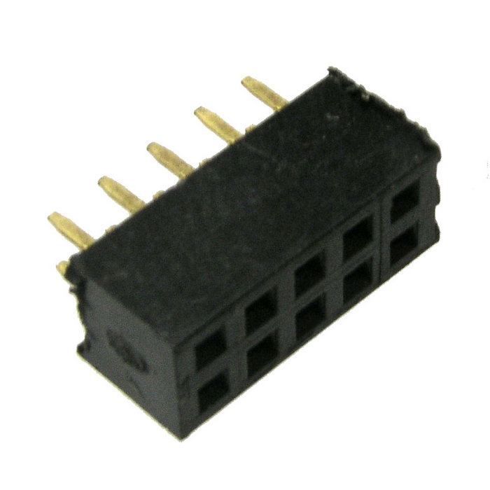 Гнездо для плат 2.00 мм RUICHI PBD2-10 (PBD2-2x5) 2.00 мм, 10 контактов фото 1