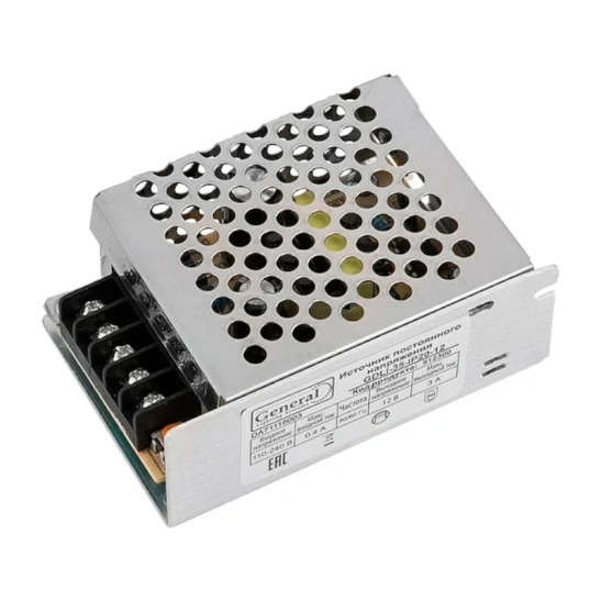 Драйвер General LED (512300) GDLI-35 35 Вт 12 В для светодиодной ленты IP20 фото 1