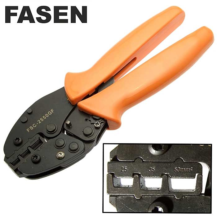 Кримпер для обжима кабельных наконечников FASEN FSC-2550GF фото 1