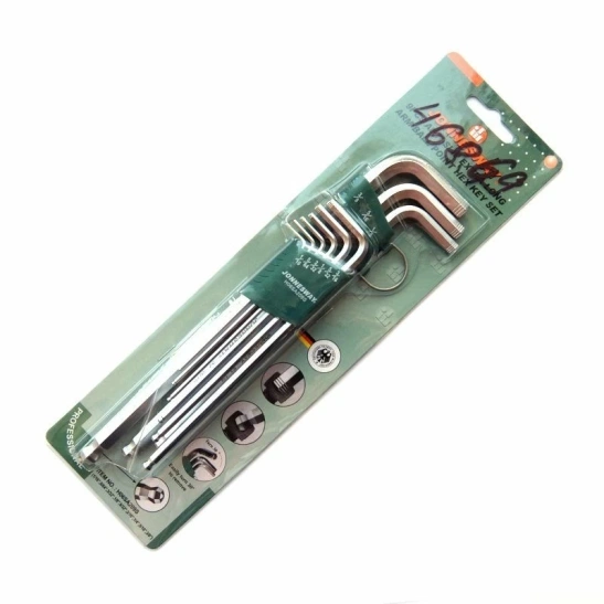 Набор дюймовых шестигранных ключей 9шт X-TRA LONG  H06SA209S  Jonnesway фото 1