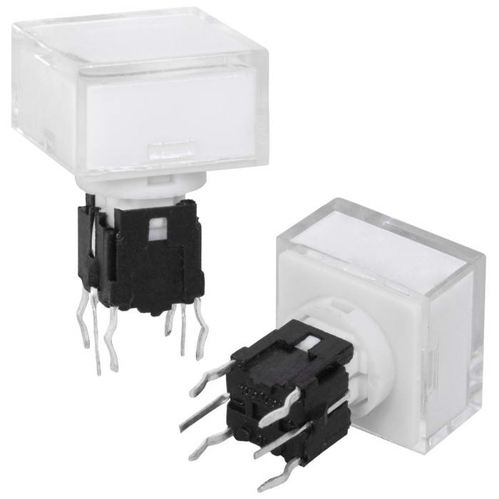Миниатюрная кнопка RUICHI TS5-6TG-11S, с LED-подсветкой фото 1